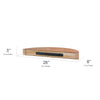 Small Round Wood Floating Wall Shelf - Brown